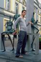 Maciej, one with the weird skinny, big belly statues.